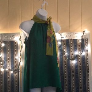 NY&Co Green Halter Blouse